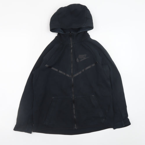 Nike Teens Black Full Zip Hoodie L Fleece Sportswear