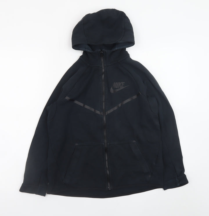 Nike Teens Black Full Zip Hoodie L Fleece Sportswear