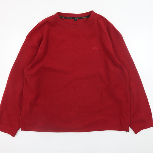 Peter Storm Men's Red Fleece Pullover Sweatshirt M Regular Fit