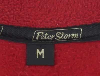 Peter Storm Men's Red Fleece Pullover Sweatshirt M Regular Fit