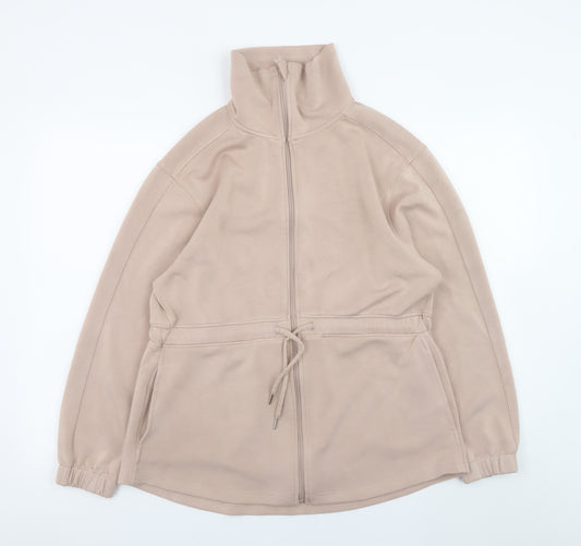 RBX Women Beige Full Zip Lightweight Jacket M Regular