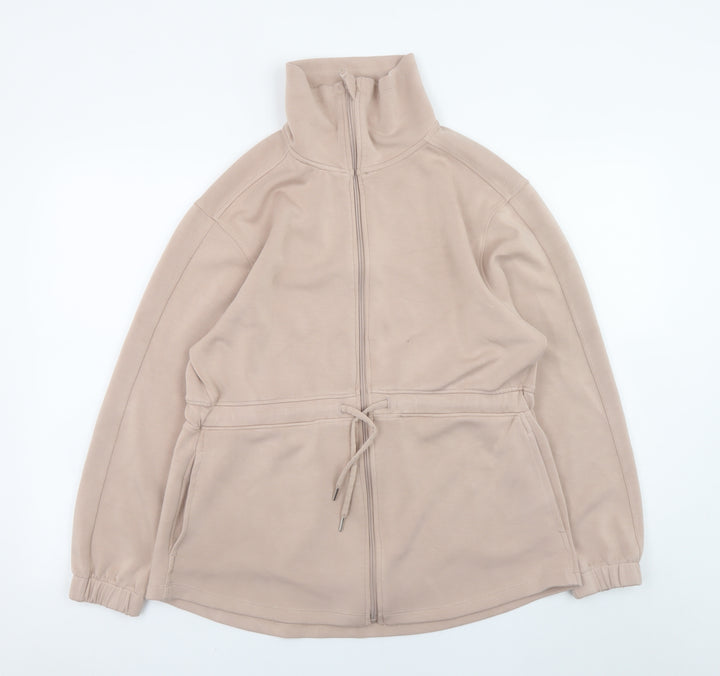 RBX Women Beige Full Zip Lightweight Jacket M Regular