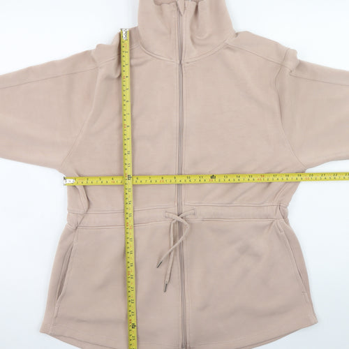 RBX Women Beige Full Zip Lightweight Jacket M Regular