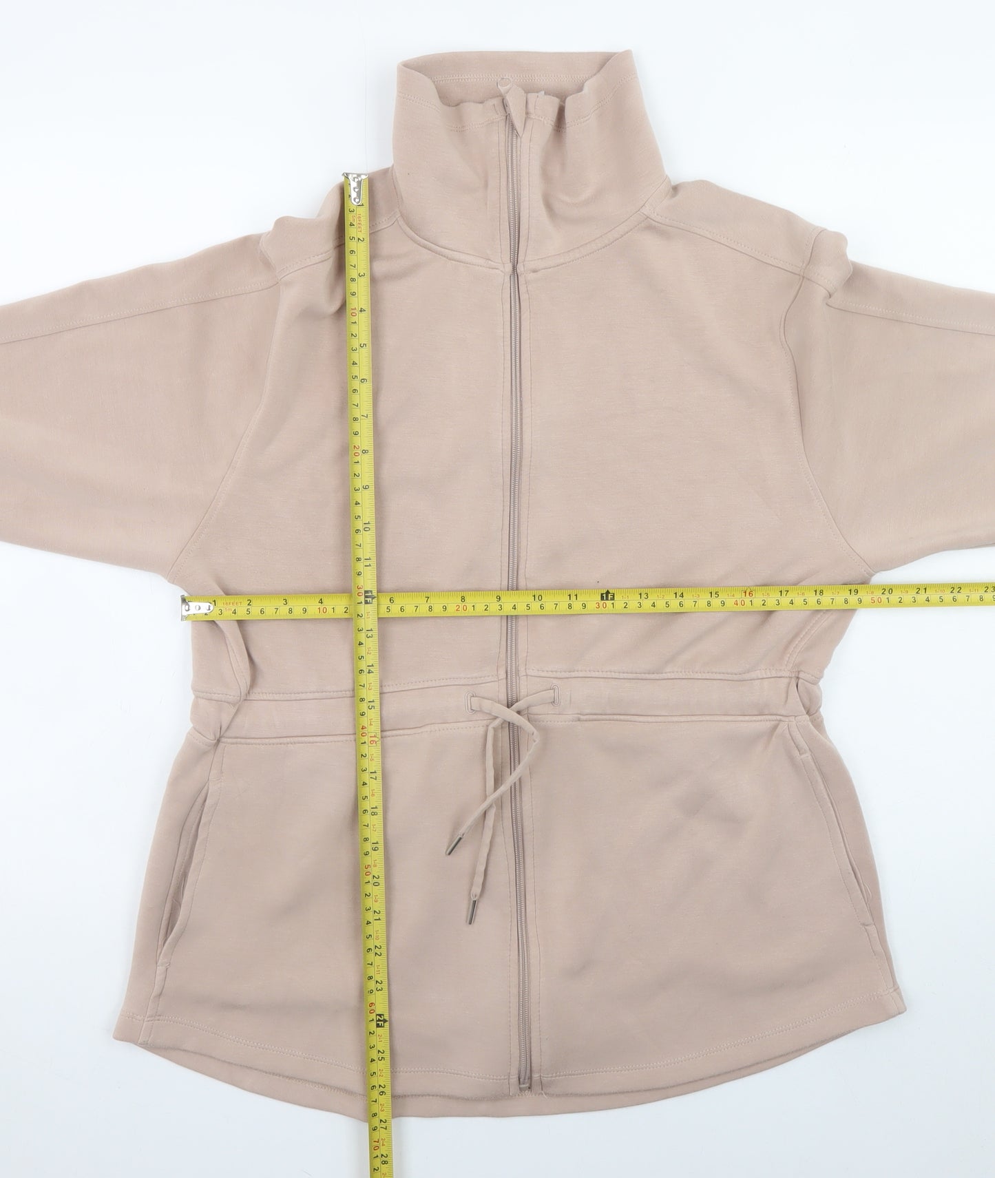 RBX Women Beige Full Zip Lightweight Jacket M Regular
