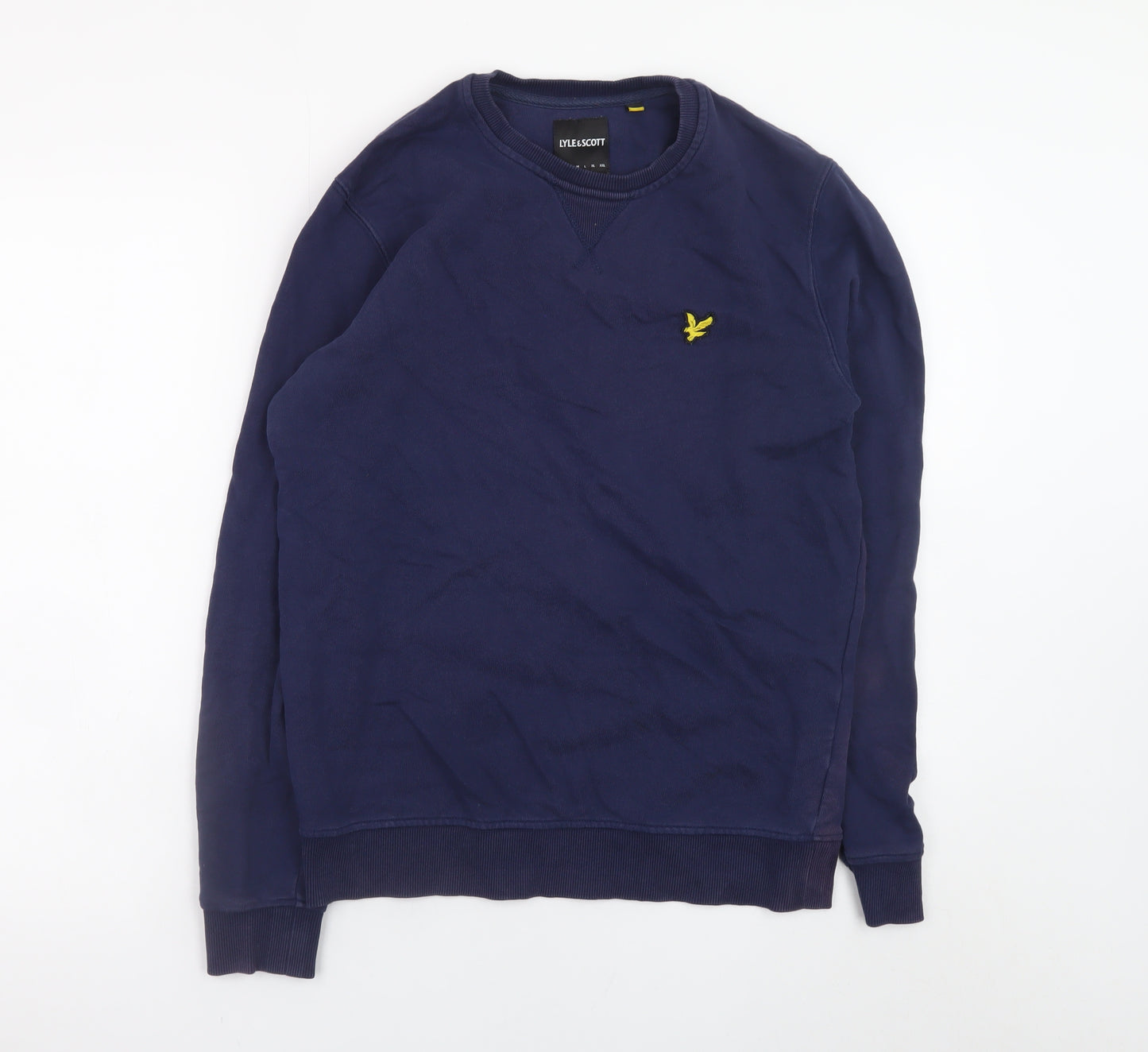 Lyle & Scott Men's Blue Crew Neck Cotton Sweatshirt Size L