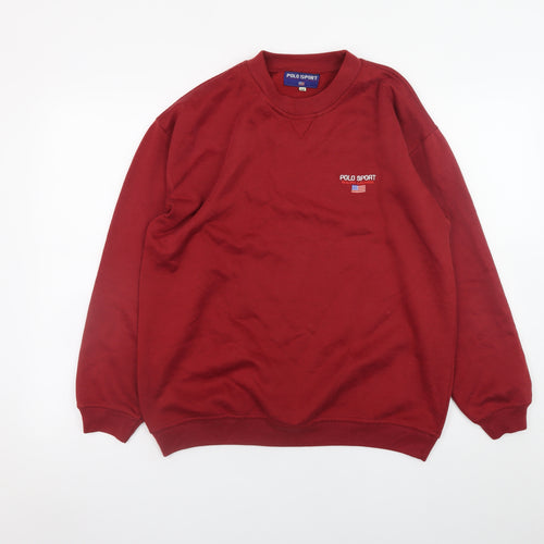 Polo Sport Ralph Lauren Men's Red Pullover Sweatshirt Size M