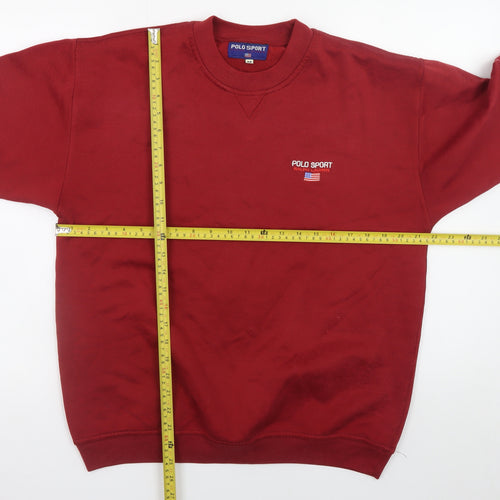 Polo Sport Ralph Lauren Men's Red Pullover Sweatshirt Size M