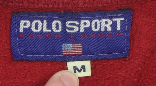 Polo Sport Ralph Lauren Men's Red Pullover Sweatshirt Size M