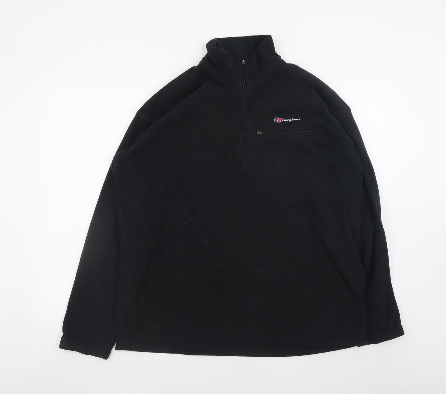Berghaus Men's Black Fleece 1/2 Zip Pullover Sweatshirt L