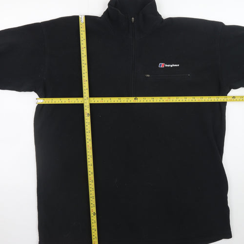 Berghaus Men's Black Fleece 1/2 Zip Pullover Sweatshirt L