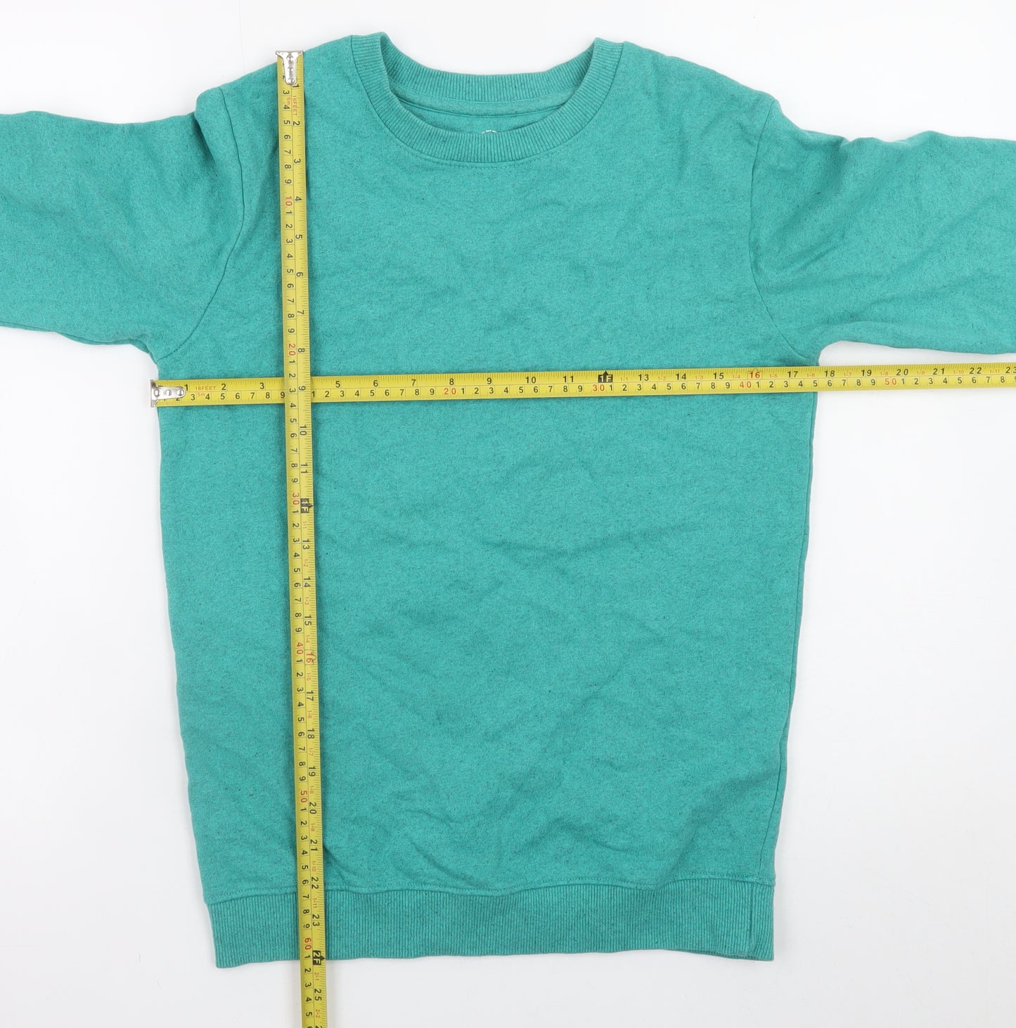 Remill Women’s Green Organic Cotton Pullover Sweatshirt Size 8