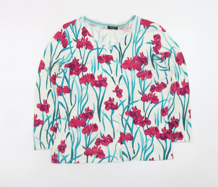 Precis Petite Women's Multicoloured Floral Cardigan Medium