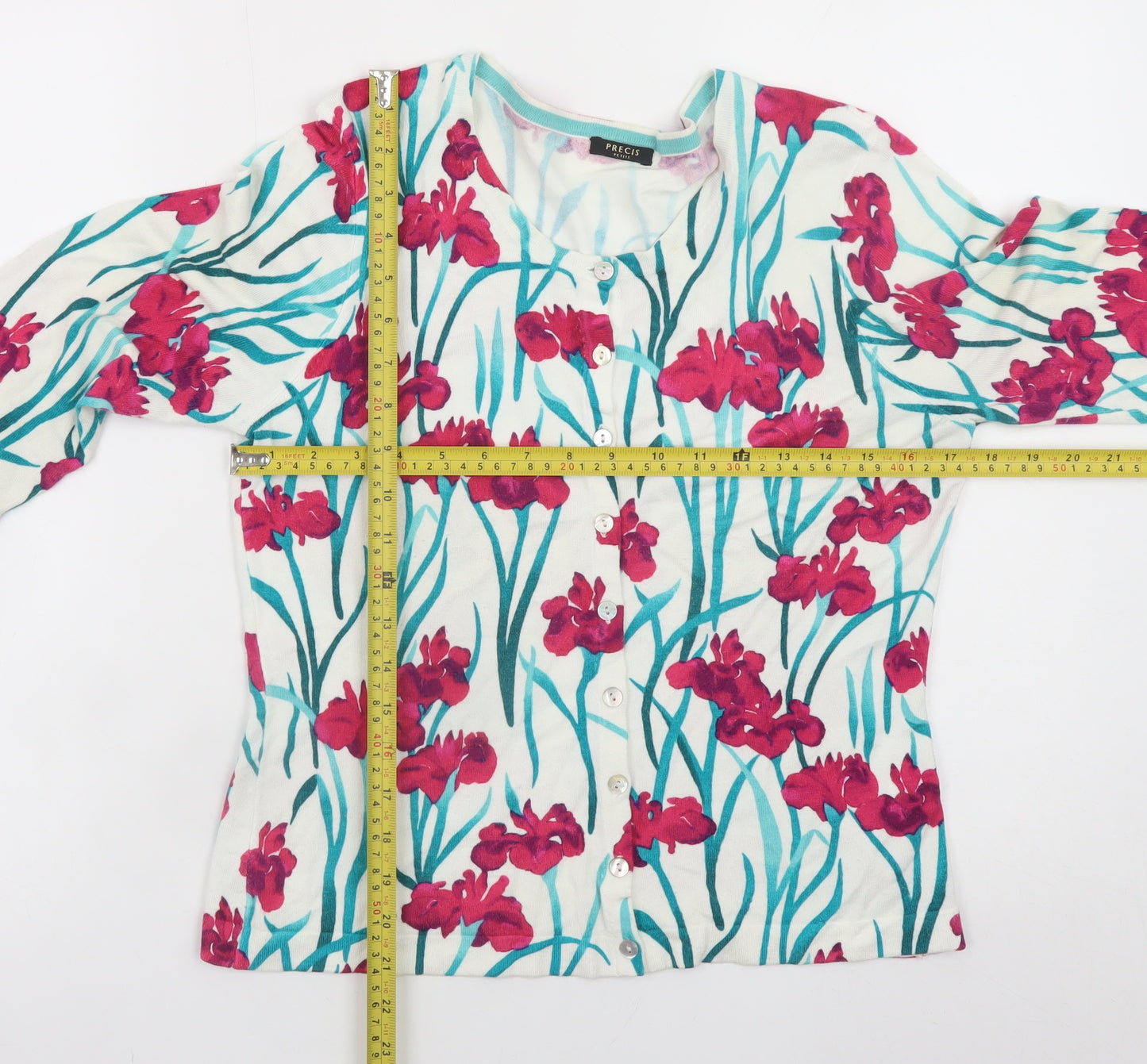Precis Petite Women's Multicoloured Floral Cardigan Medium
