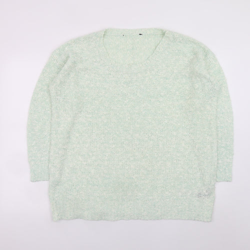 M&Co Women’s Green Long Sleeve Knit Pullover Jumper Size 22