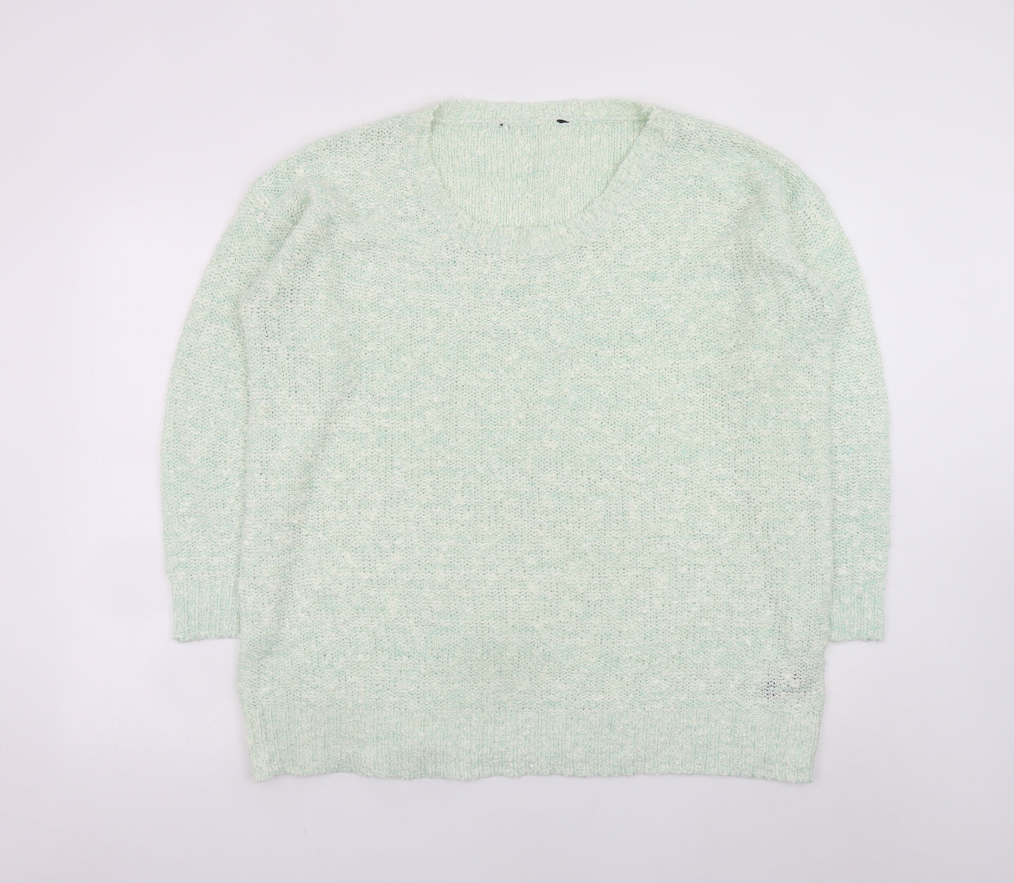 M&Co Women’s Green Long Sleeve Knit Pullover Jumper Size 22