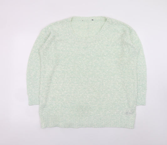 M&Co Women’s Green Long Sleeve Knit Pullover Jumper Size 22
