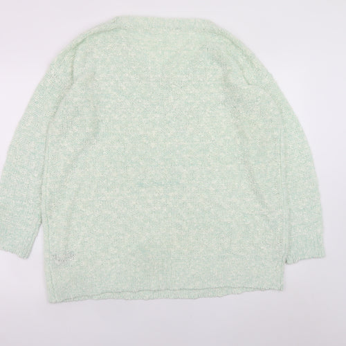 M&Co Women’s Green Long Sleeve Knit Pullover Jumper Size 22