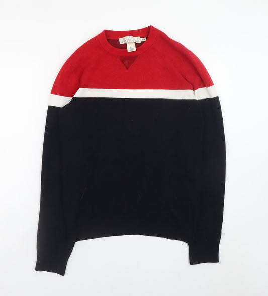 H&M L.O.G.G. Men’s Multicoloured Cotton Crew Neck Jumper XS