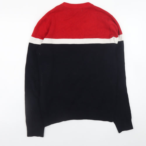 H&M L.O.G.G. Men’s Multicoloured Cotton Crew Neck Jumper XS