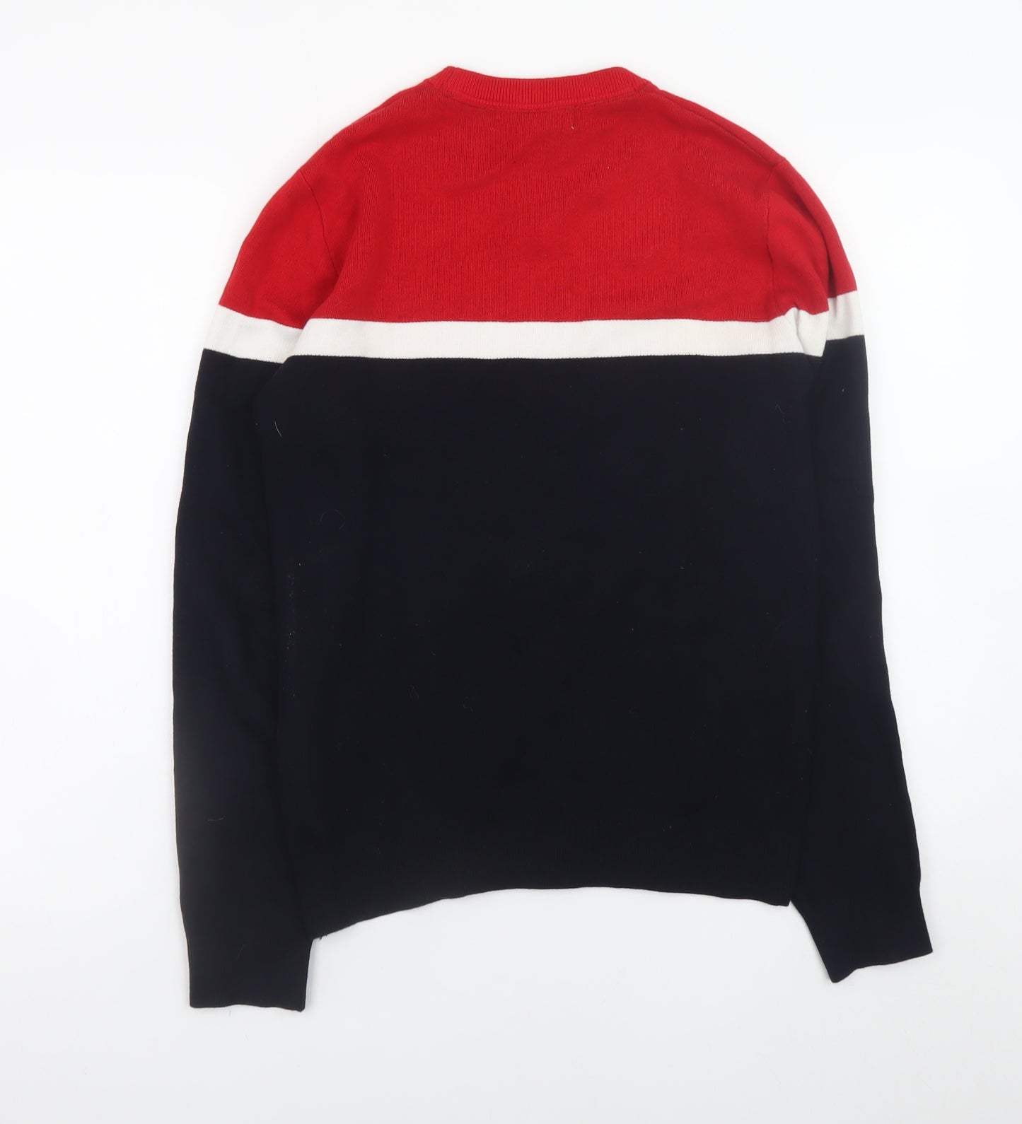 H&M L.O.G.G. Men’s Multicoloured Cotton Crew Neck Jumper XS