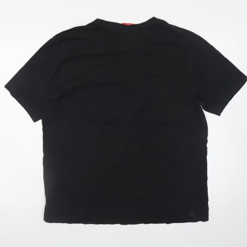Slazenger Men's Black Crew Neck L Lightweight Cotton T-Shirt