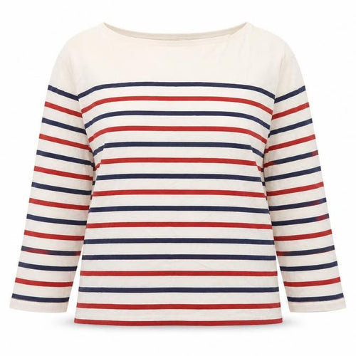 Seasalt Women’s Multicoloured Striped Sailor Top Size 8 Cotton