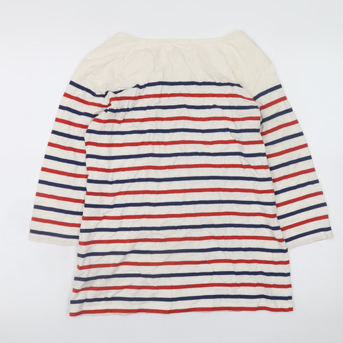 Seasalt Women’s Multicoloured Striped Sailor Top Size 8 Cotton