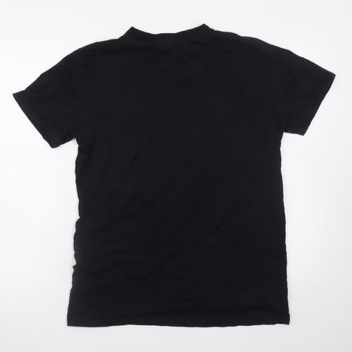 Trapstar Men's Black Graphic Logo Crew Neck T-Shirt M
