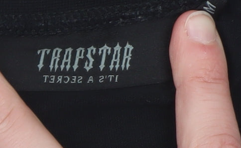 Trapstar Men's Black Graphic Logo Crew Neck T-Shirt M