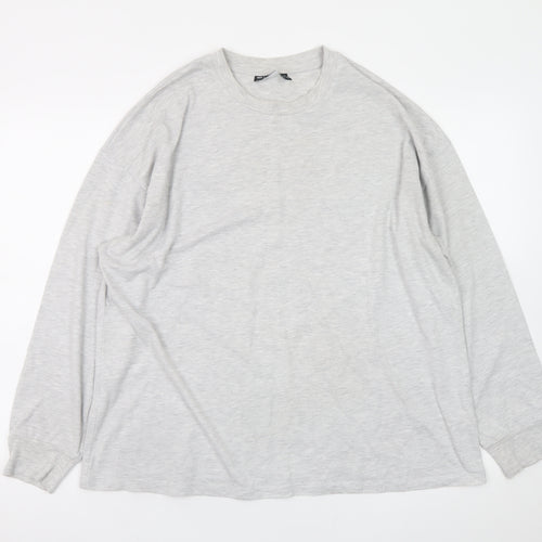 ASOS Weekend Collective Grey Long Sleeve Men's T-Shirt M