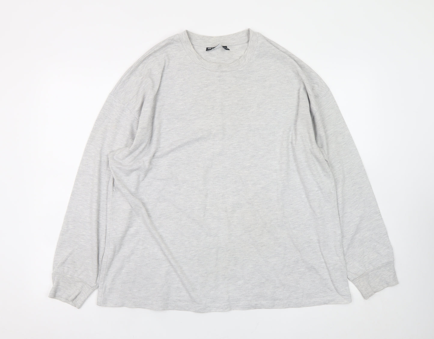 ASOS Weekend Collective Grey Long Sleeve Men's T-Shirt M
