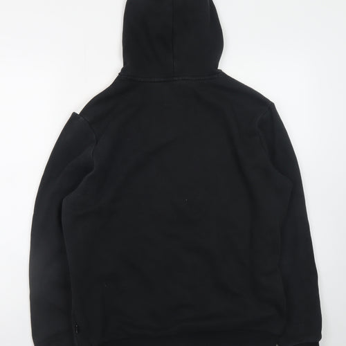 Puma Men's Black Pullover Hoodie M Graphic Logo Fleece Sweatshirt
