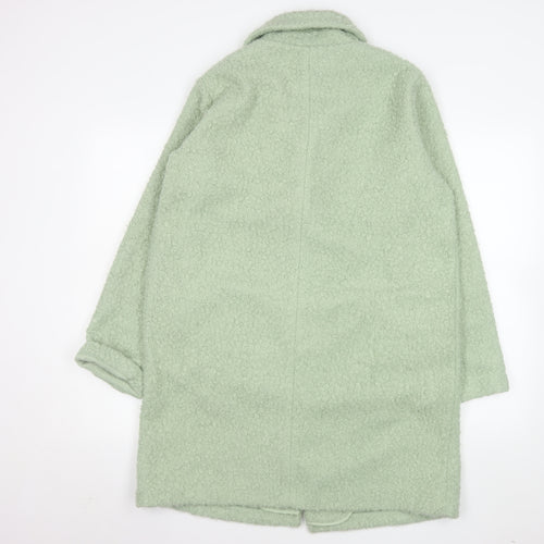 F&F Women’s Green Mid-Length Overcoat Size 8 Polyester Classic Style