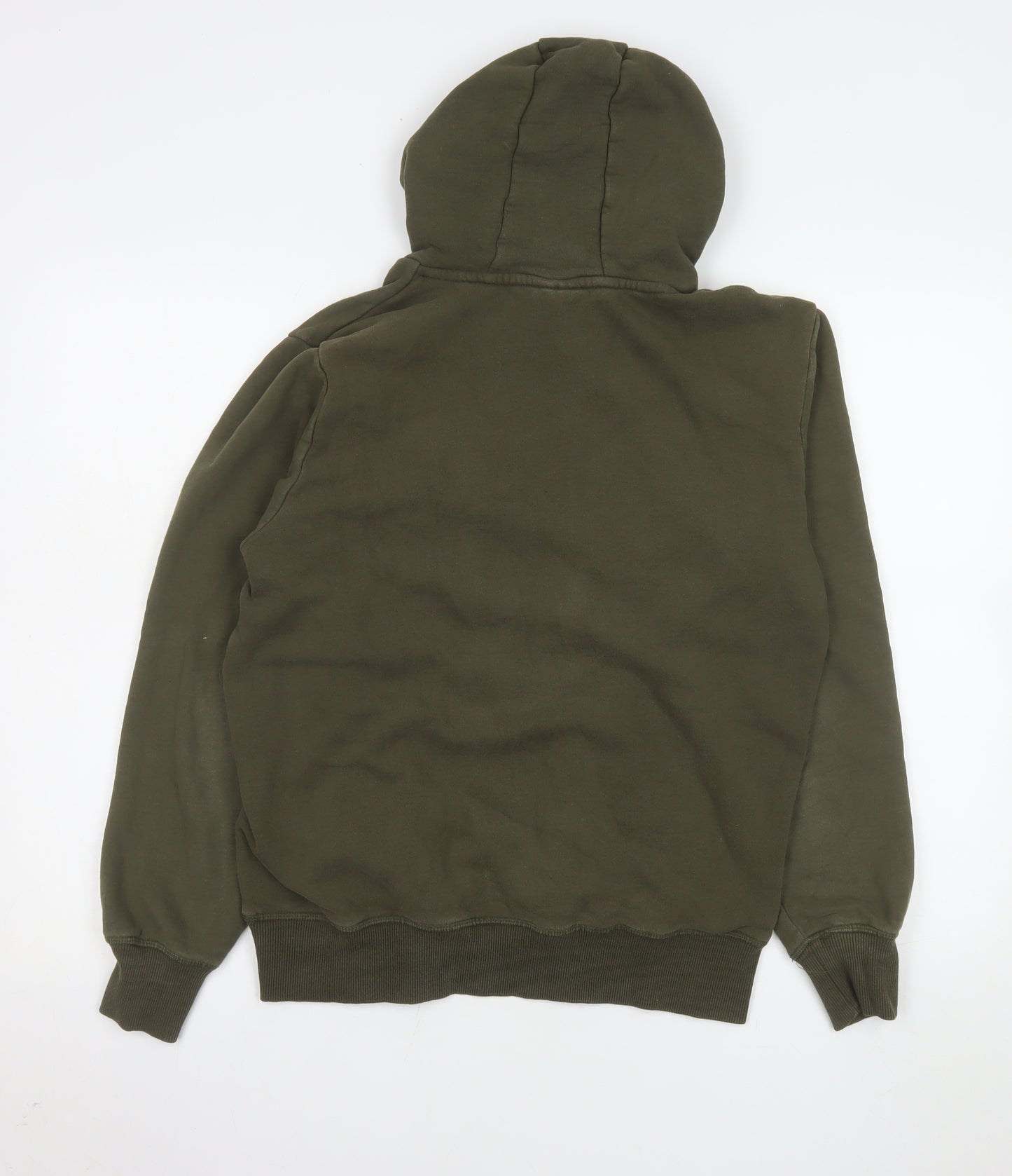 Ellesse Men's Green Pullover Hoodie Size M Logo Fleece Sweatshirt