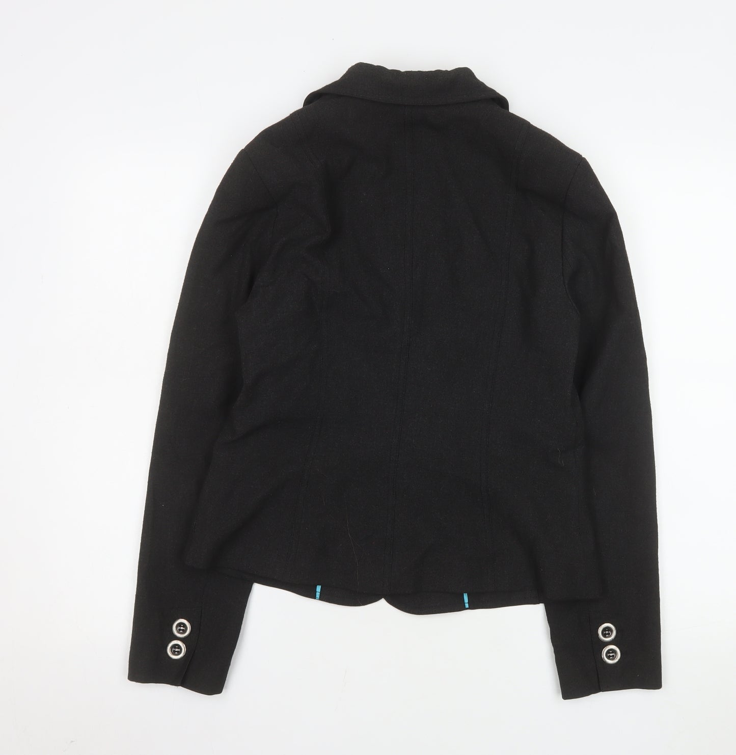 Marks and Spencer Women Black Size 10 Tailored Blazer Jacket