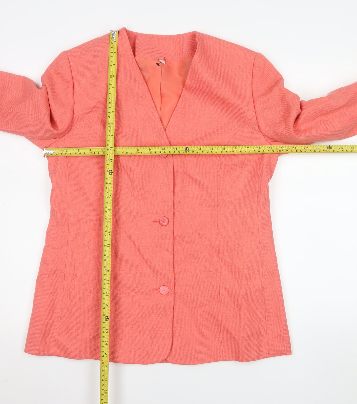 Holmewood Women’s Pink Long Sleeve Lined Blazer Size 14