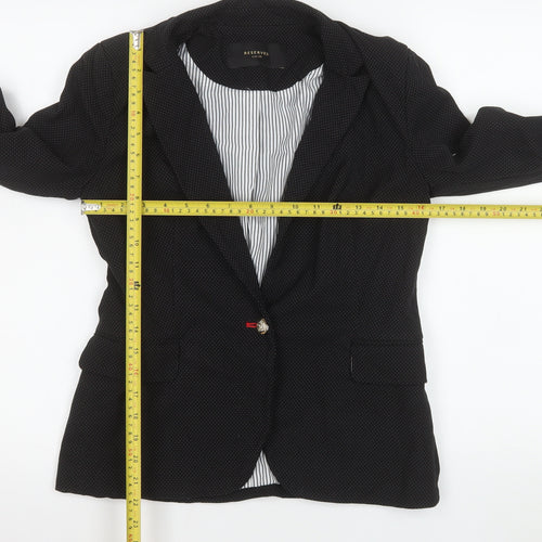 Reserved Women's Black Size 10 Slim Fit One-Button Tailored Blazer