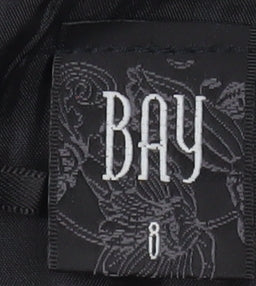 Bay Women’s Black Cropped Halter Button Blouse Size 8