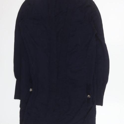 Wallis Women’s Black Open Front Long Sleeve Knit Cardigan Size S
