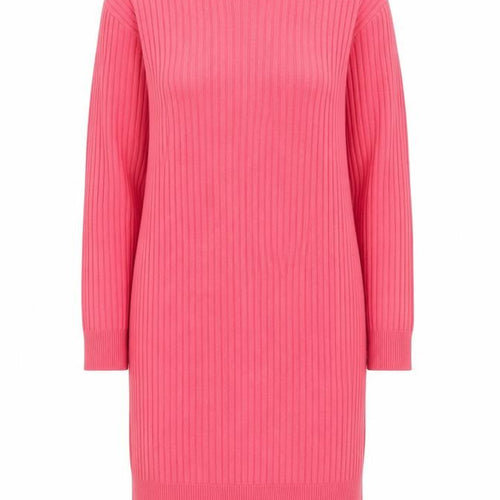 Marks and Spencer Women Pink XS Ribbed Knit Jumper Dress