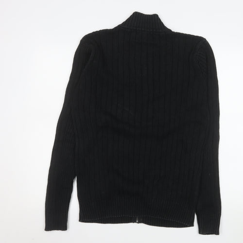 Cedarwood State Men’s Black Cotton Knit Zip Jacket L