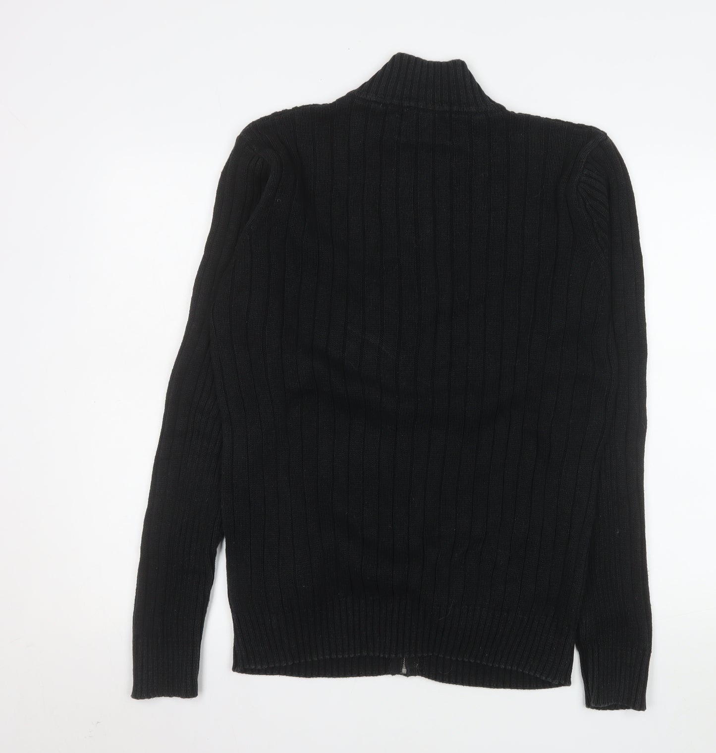 Cedarwood State Men’s Black Cotton Knit Zip Jacket L