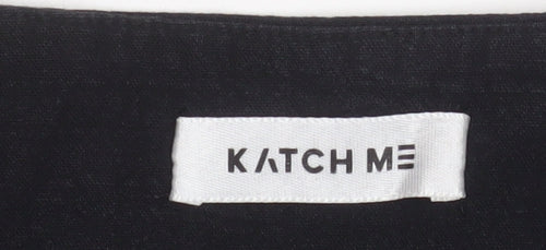 Katch Me Women Black XL Sleeveless Tailored Suit Waistcoat