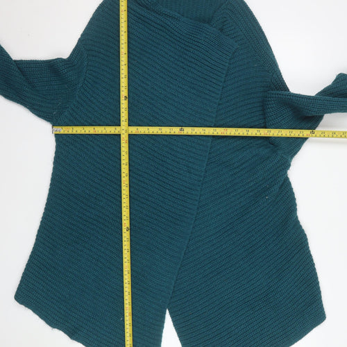 Cotton Traders Women’s Blue Knit Open Cardigan Size S