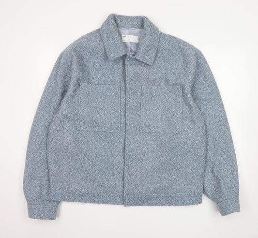 ASOS DESIGN Men’s Grey Lined Polyester Jacket Size M 40in