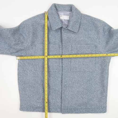 ASOS DESIGN Men’s Grey Lined Polyester Jacket Size M 40in