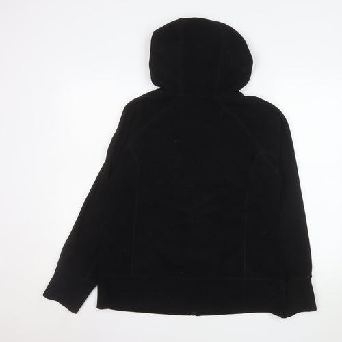 Calvin Klein Men’s Black Medium Hooded Fleece Zip Jacket