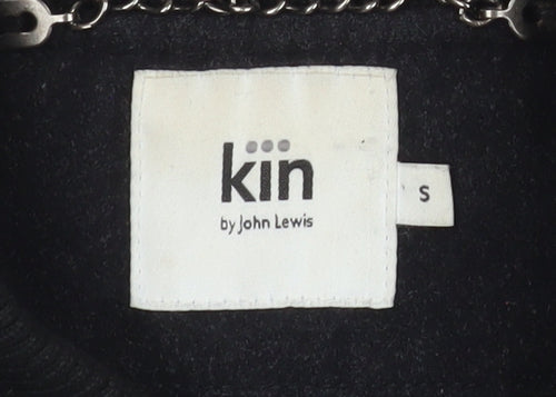 Kin by John Lewis Men's Black Wool Bomber Jacket S