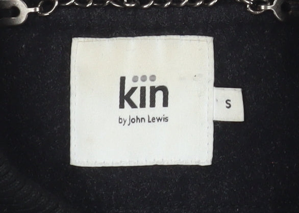 Kin by John Lewis Men's Black Wool Bomber Jacket S