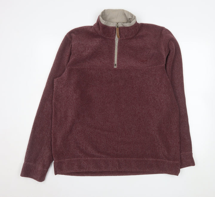 Cotton Traders Women’s Merlot Fleece 1/2 Zip Pullover Sweatshirt Size L
